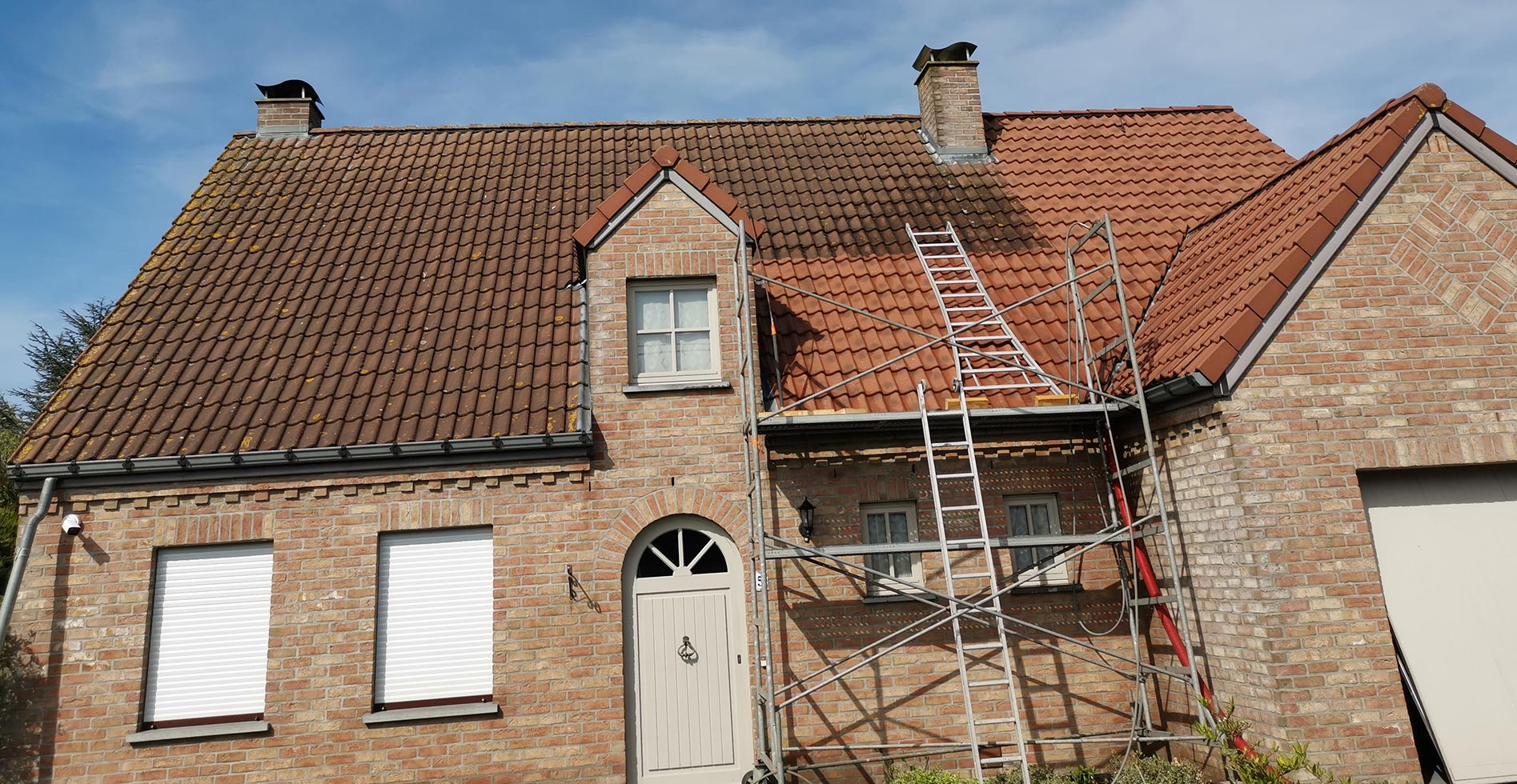 Entreprise de démoussage de toiture à Tournai